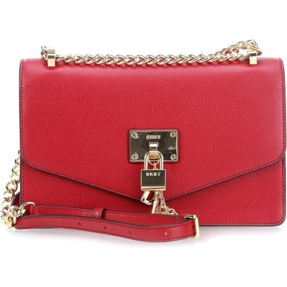 ✨Women's Red Elissa Large Leather Removable Straps and Chains Shoulder Bags - Picture 1 of 1